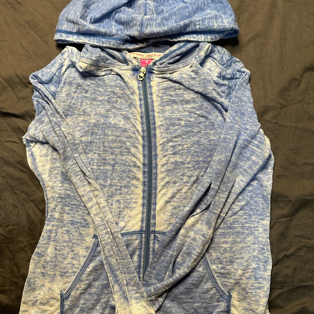Hard Candy Heathered Blue Long Sleeve Top